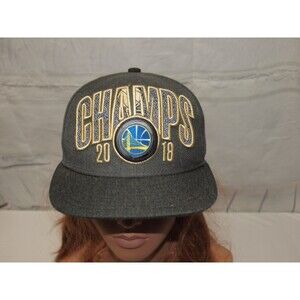 Golden State Warriors Gold 2018 NBA Champions 9Fifty Snapback Hat Cap Unisex